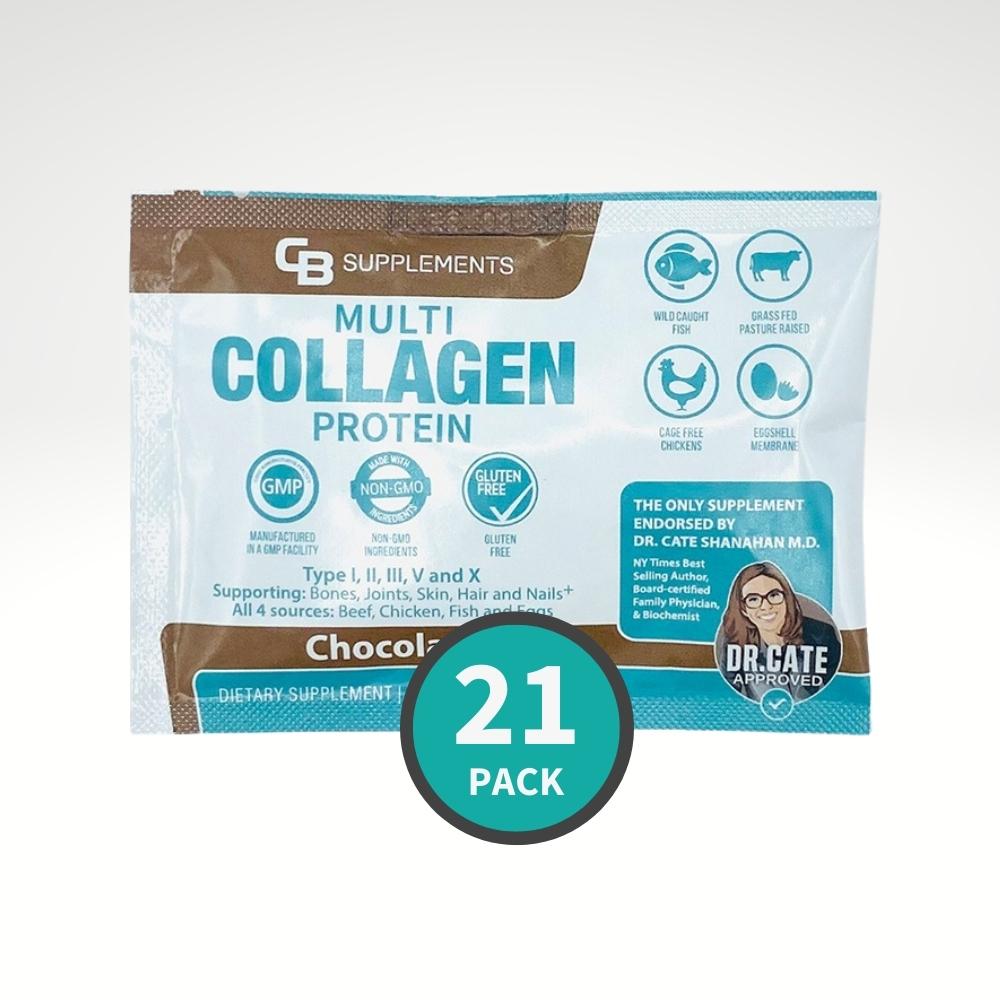 Single Serve Travel Pack Chocolate Multi Collagen - 21 pack