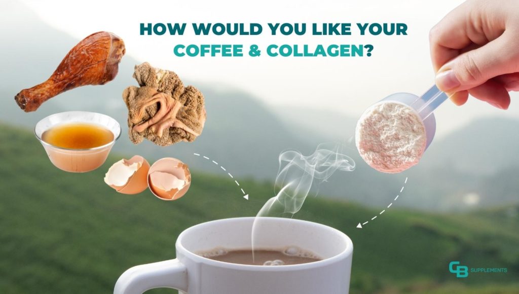 Collagen in raw foods vs peptides in coffee example