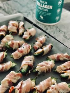 Collagen Infused Bacon Wrapped Jalapeno Poppers