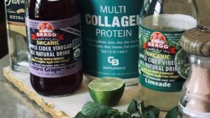 Collagen-Infused Frozen Blueberry Mojito Ingredients