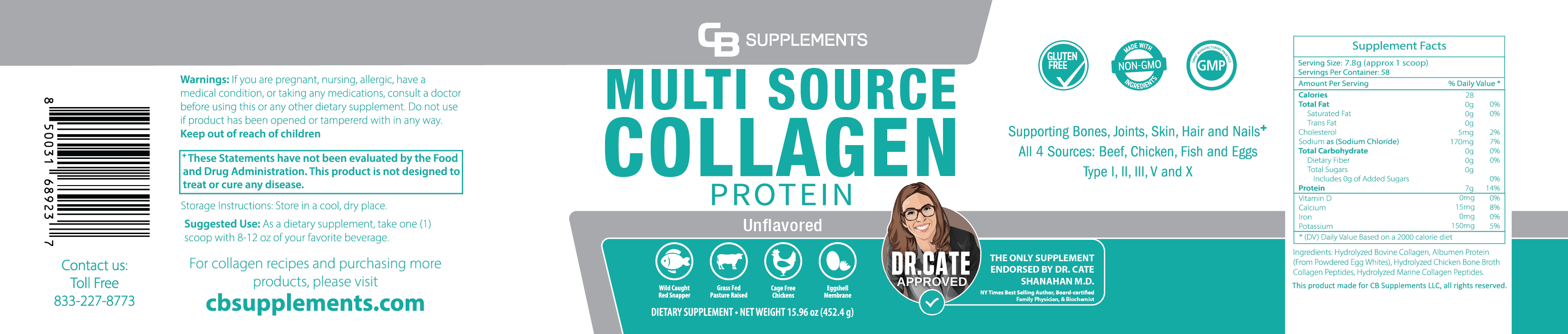 Every Day Unflavored Multi Collagen Protein Powder
