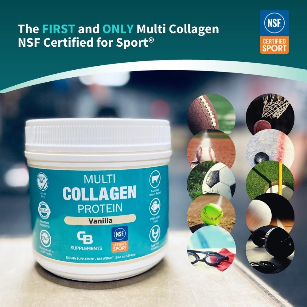 NSF Certified Vanilla Multi Collagen Powder - First and Only