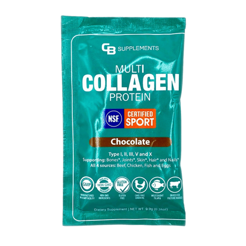 NSF Certified for Sport Chocolate Multi Collagen Single Serve Travel Pack