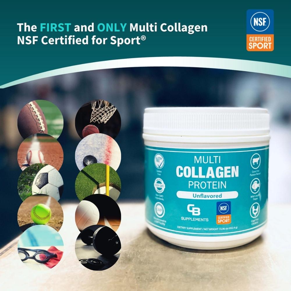 The First and Only Multi Collagen NSF certified for Sport
