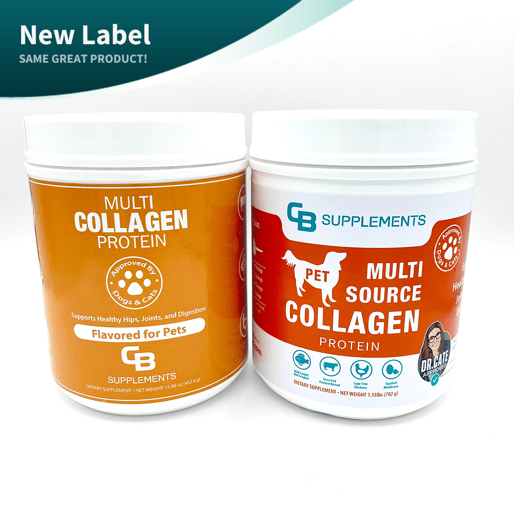 Pet collagen powder for dogs and cats - new label