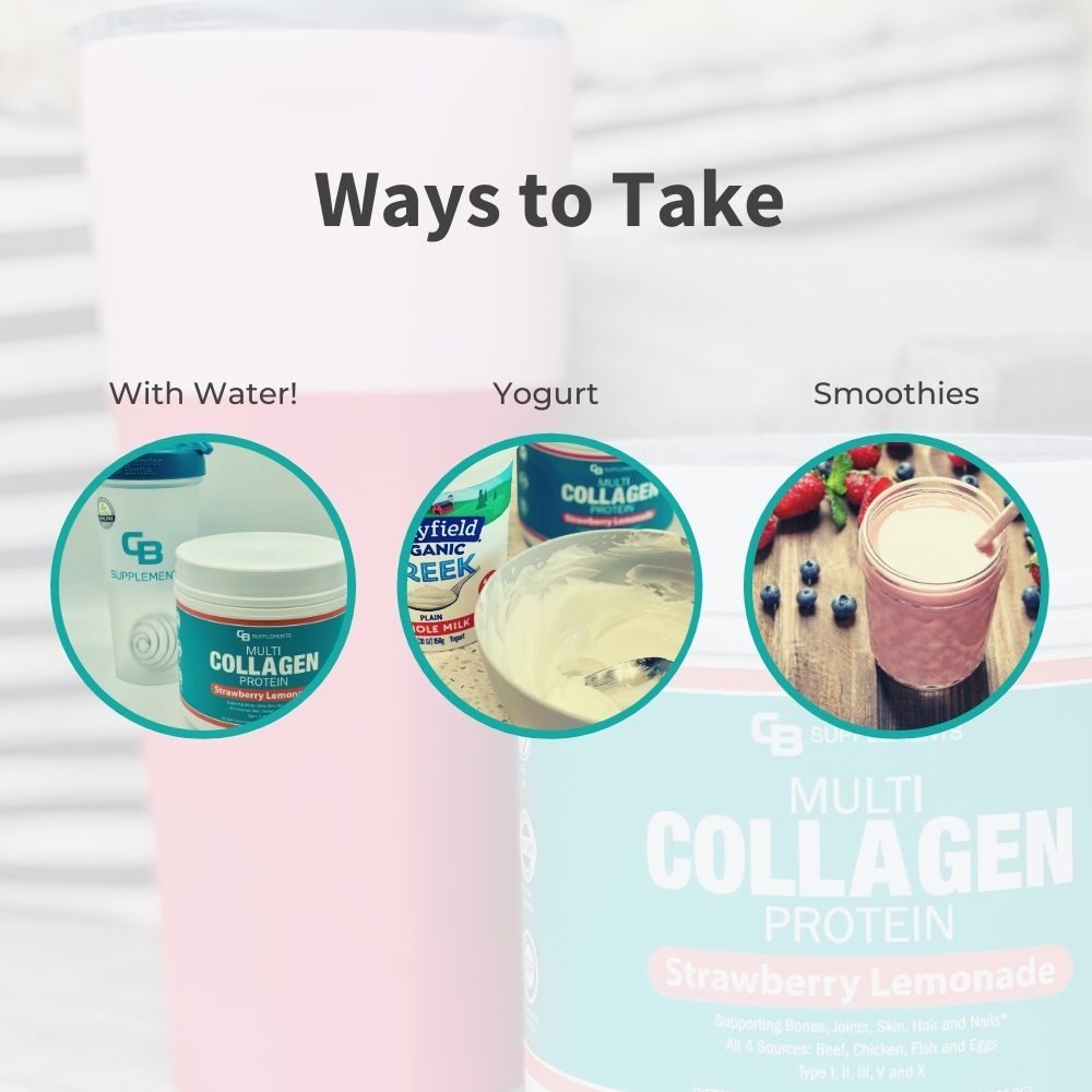 Ways to take Strawberry Lemonade Collagen Peptides Powder