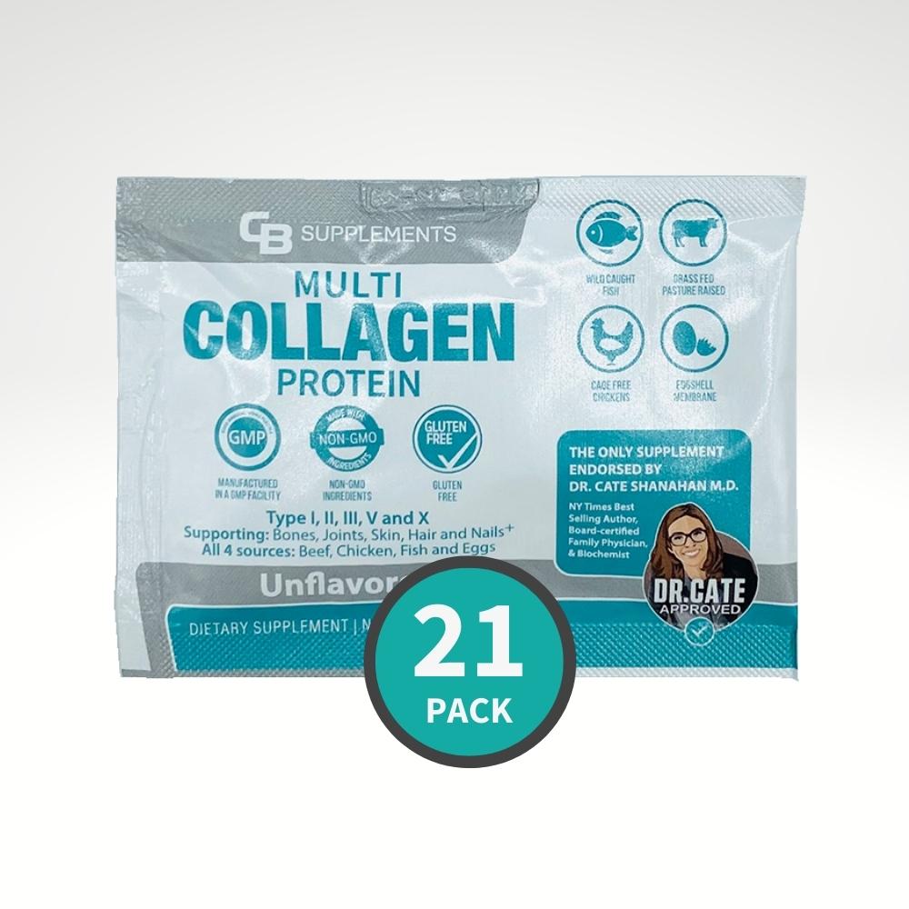 Single Serve Travel Pack Unflavored Multi Collagen - 21 pack